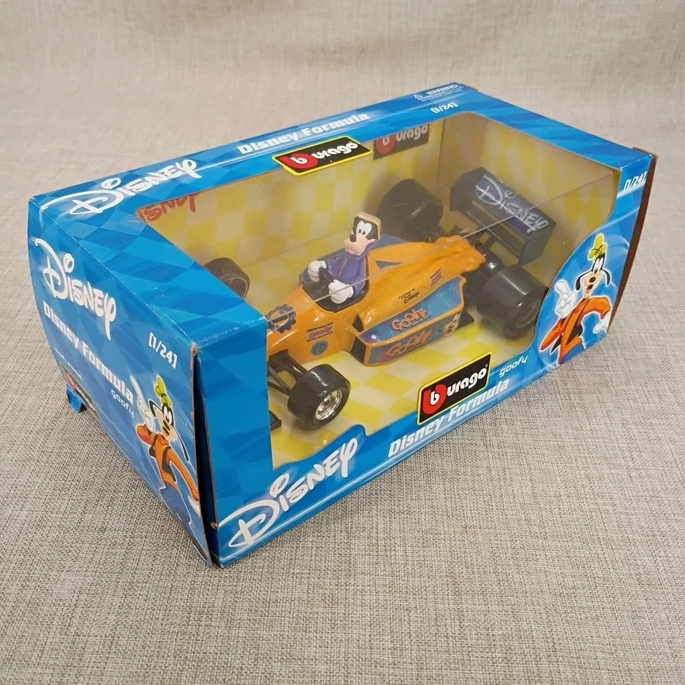Bburago 1:24 Diecast Disney Formula Goofy Racing Car Burago Read